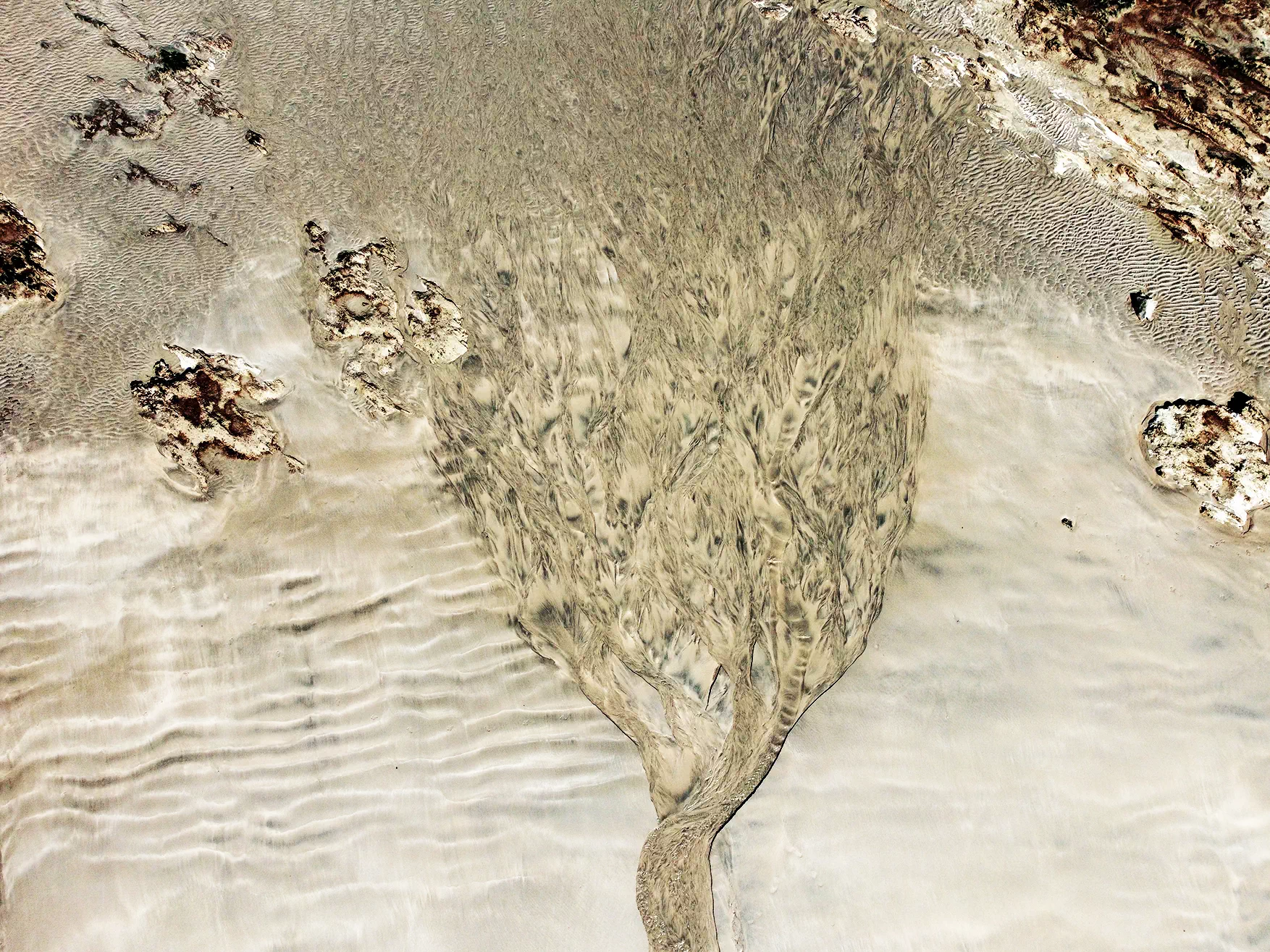 photographie plage normandie abstrait minéral roche sable