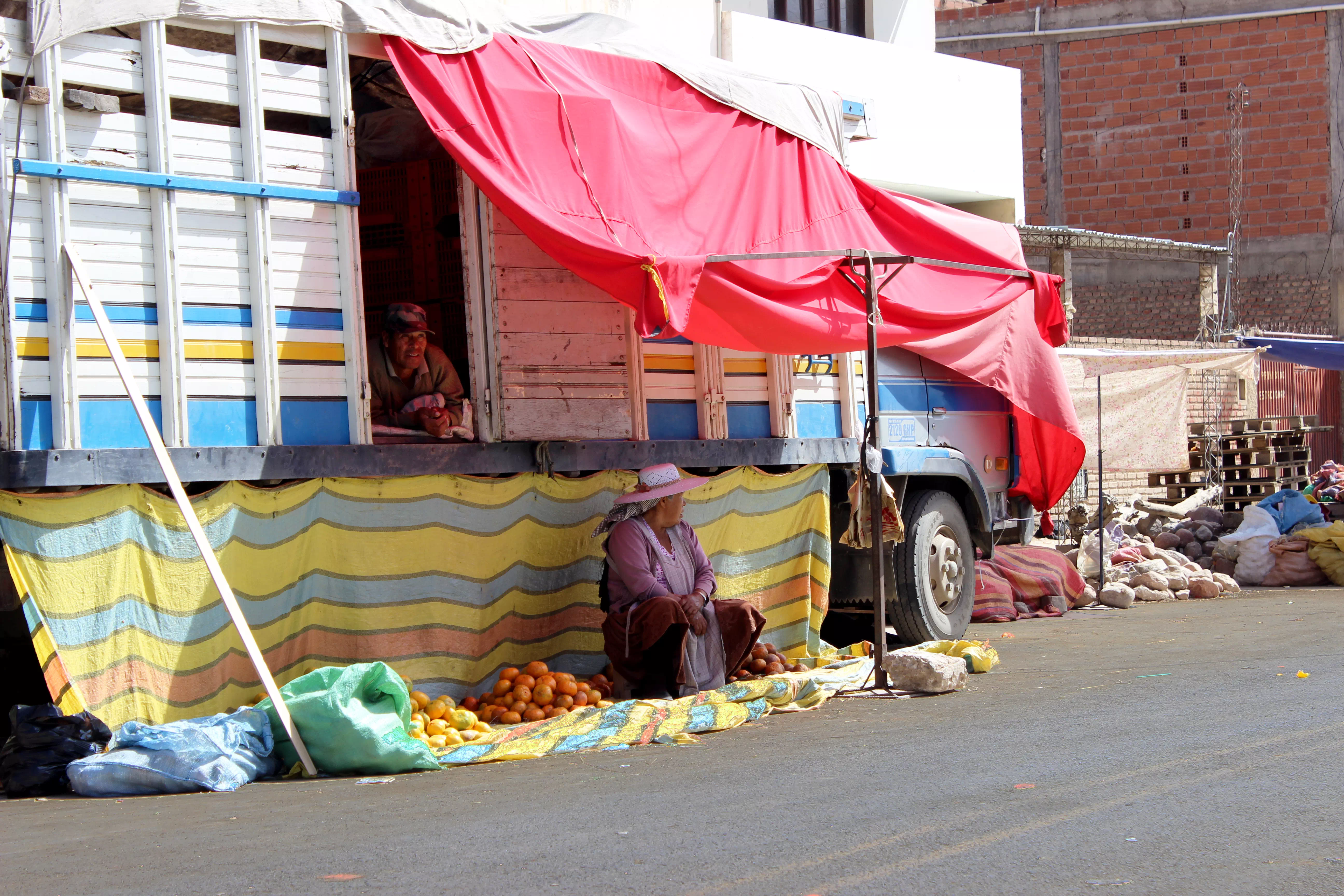 photographies de bolivie Marché de paysans mercado campesino à Cochabamba