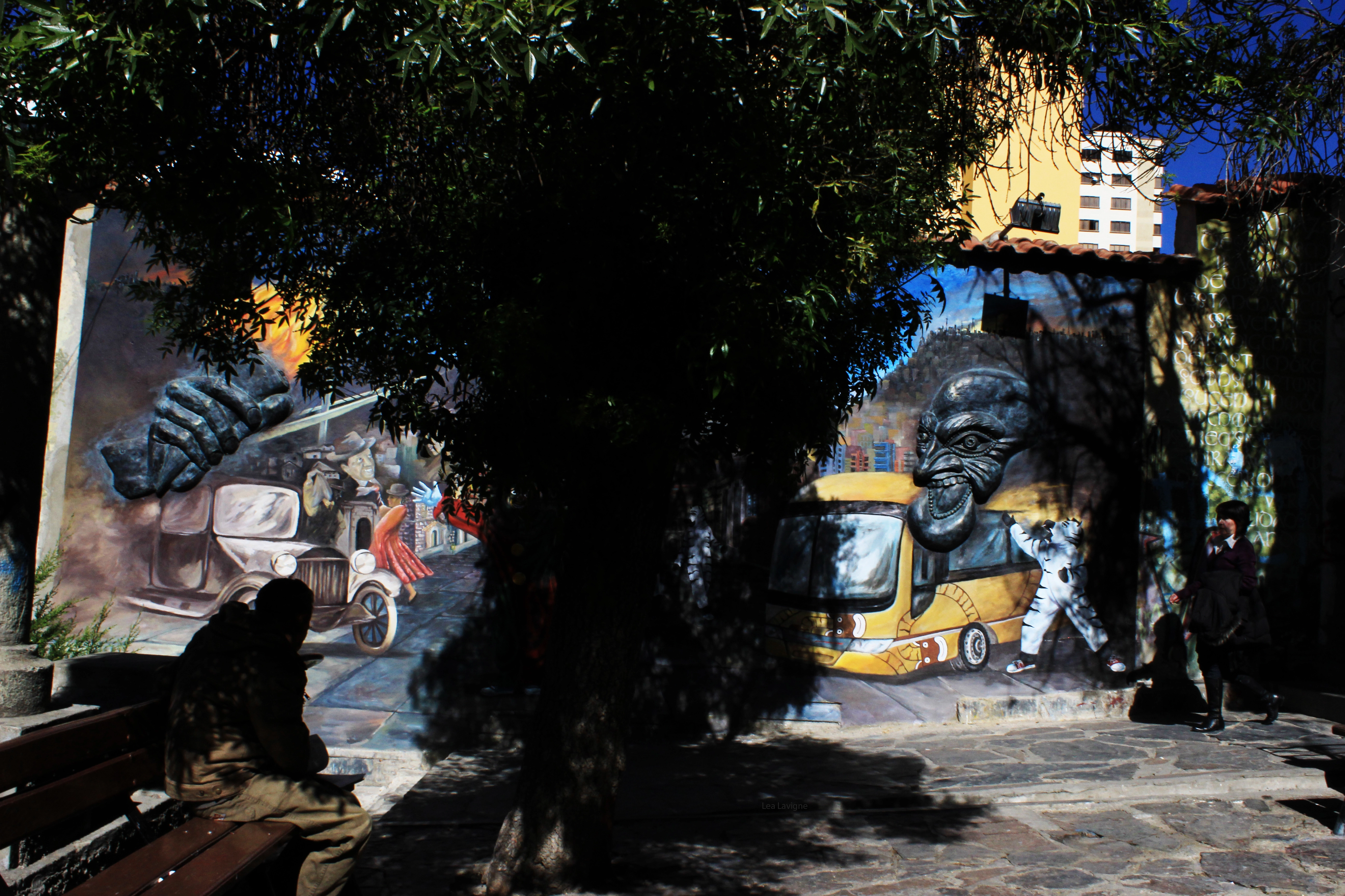 photographies de bolivie Street art à La Paz. De fait, les artistes se sont appropriés certains quartiers.