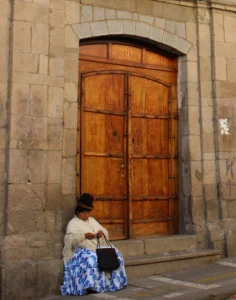 photographies de bolivie Une cholita à La Paz